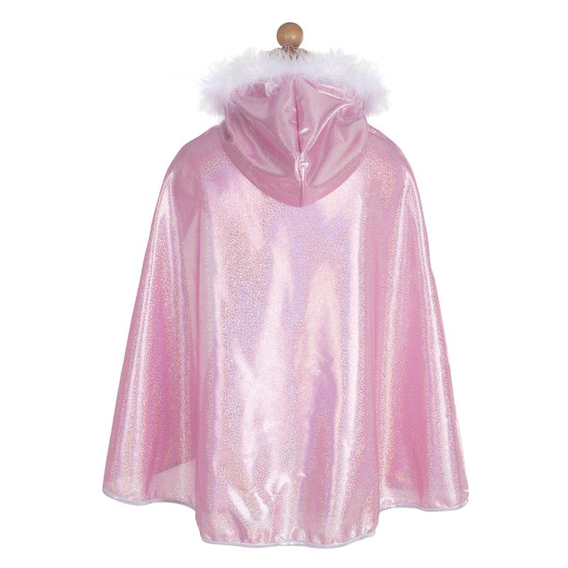 Pink Glitter Princess Cape - Size 4-6    