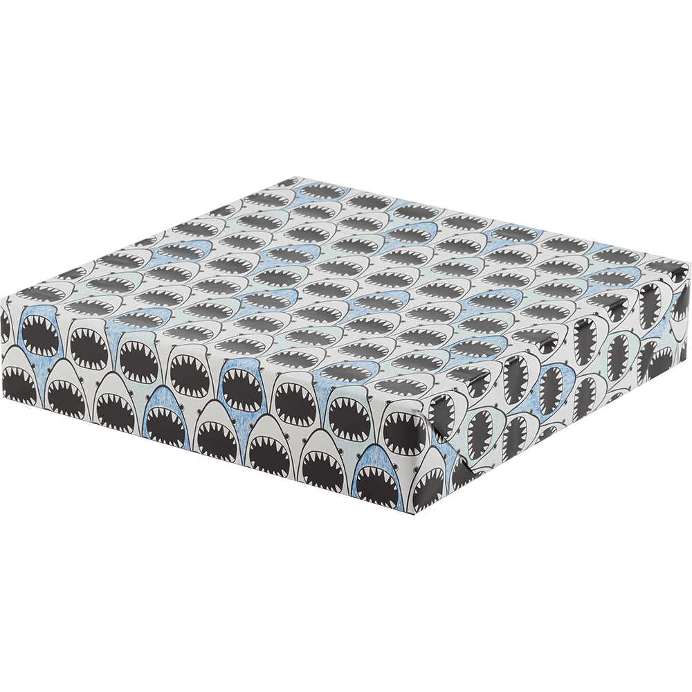 Wrapping Paper - Shark Line Up    