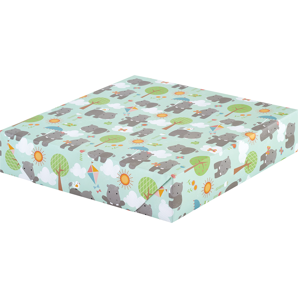 Happy Hippos - Wrapping Paper    