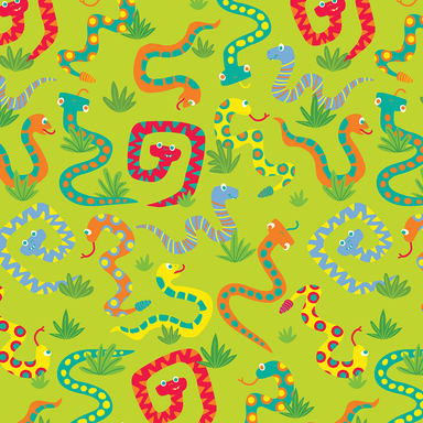 Wrapping Paper - Silly Snakes    