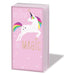 Believe In Magic Pink Unicorn - Sniff Pocket Tissues    