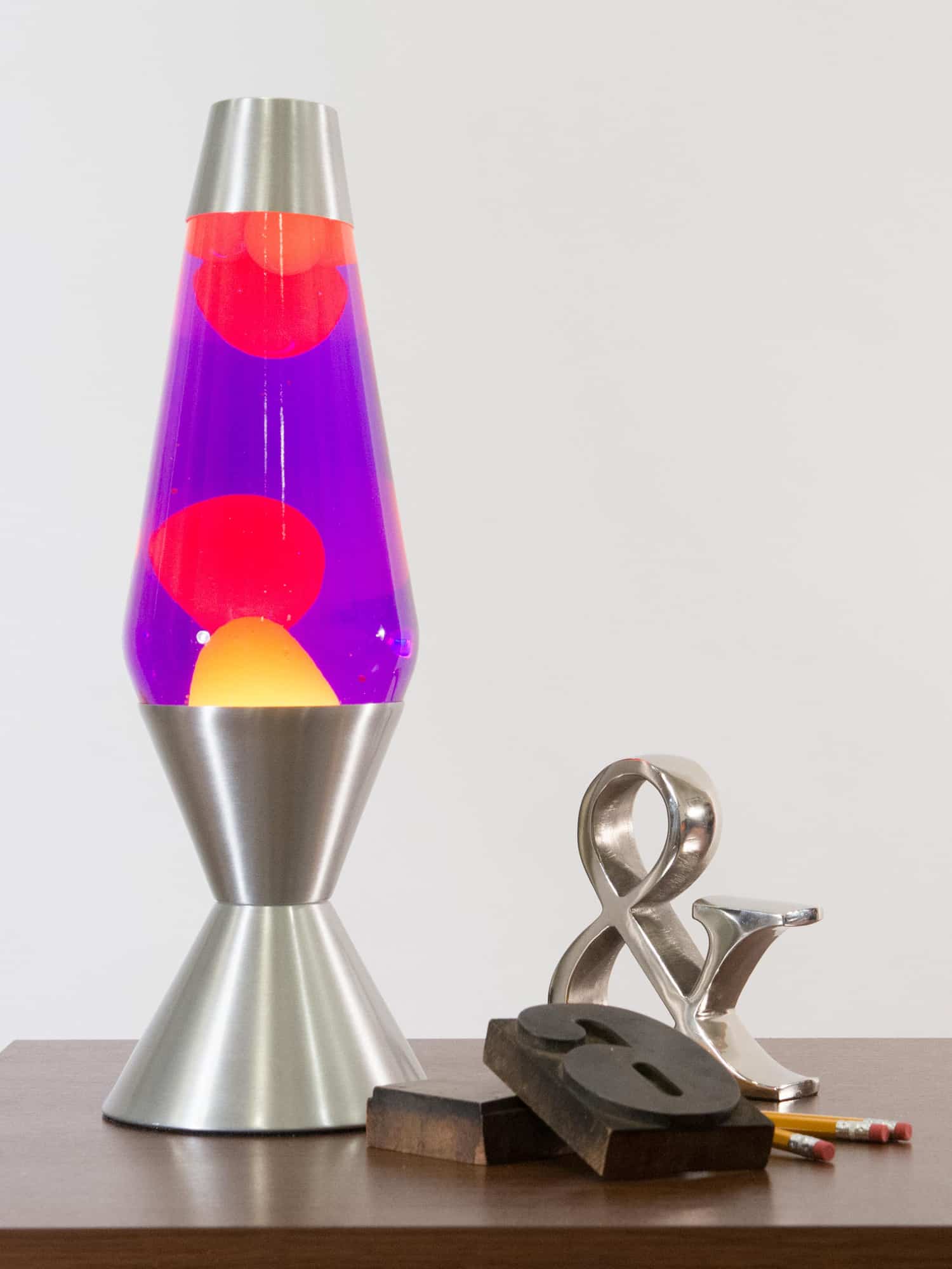 Lava Lamp - 16.3" Orange-Purple