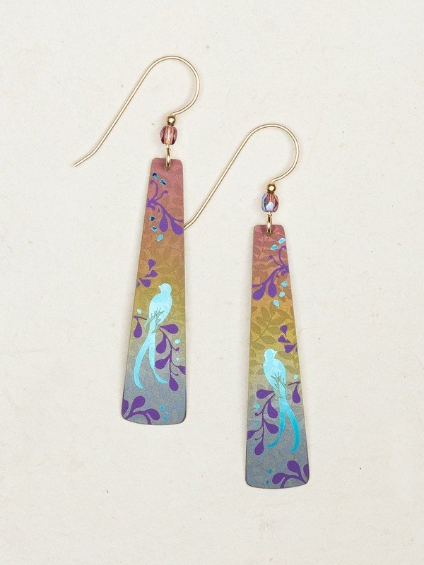 Holly Yashi Bird Of Paradise Earrings - Multi Teal    