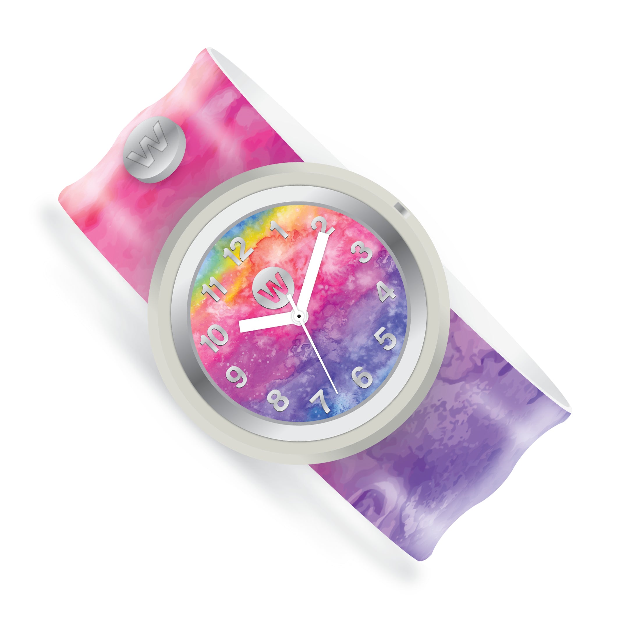 Rainbow Tie Dye Slap Watch    