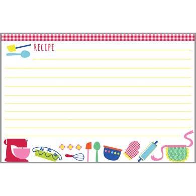Bright Kitchen - 4x6 Recipe Cards    