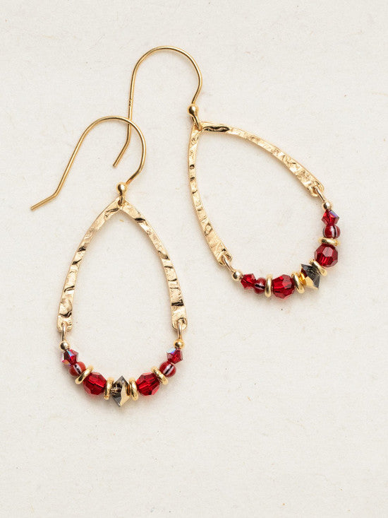 Holly Yashi Ayla Earrings - Scarlet    