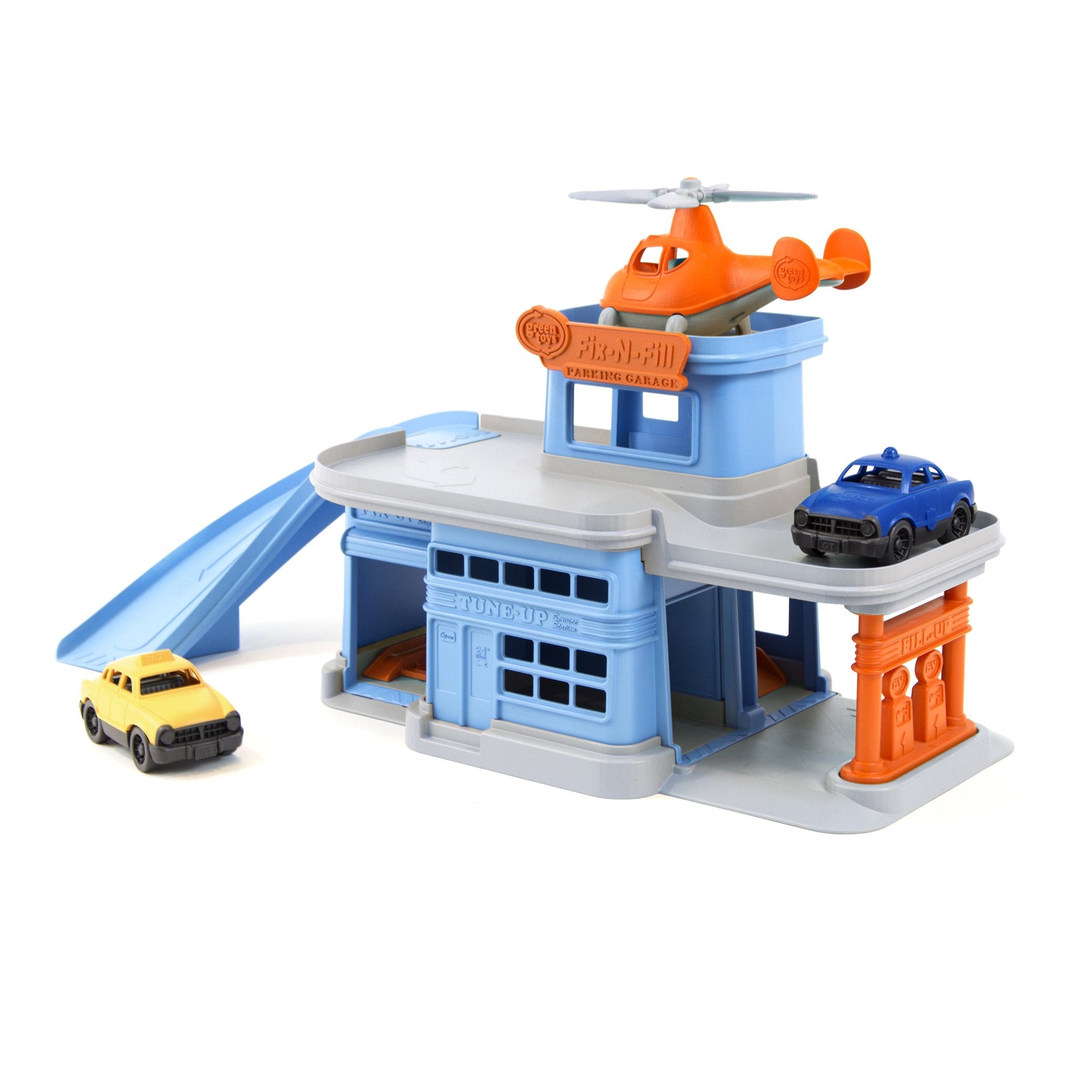 Green Toy Parking Garage    