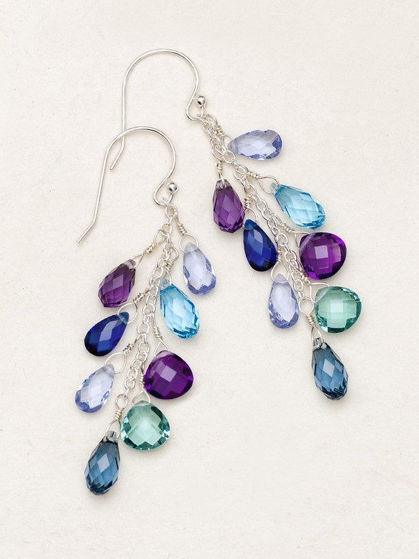 Holly Yashi Lorelei Cluster Earrings - Atlantic    