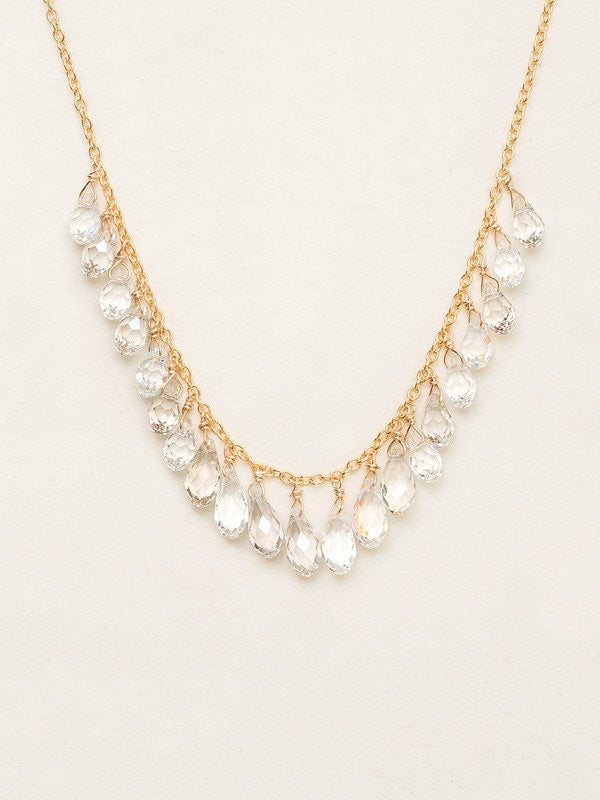 Holly Yashi Lorelei Wedding Necklace - Clear    