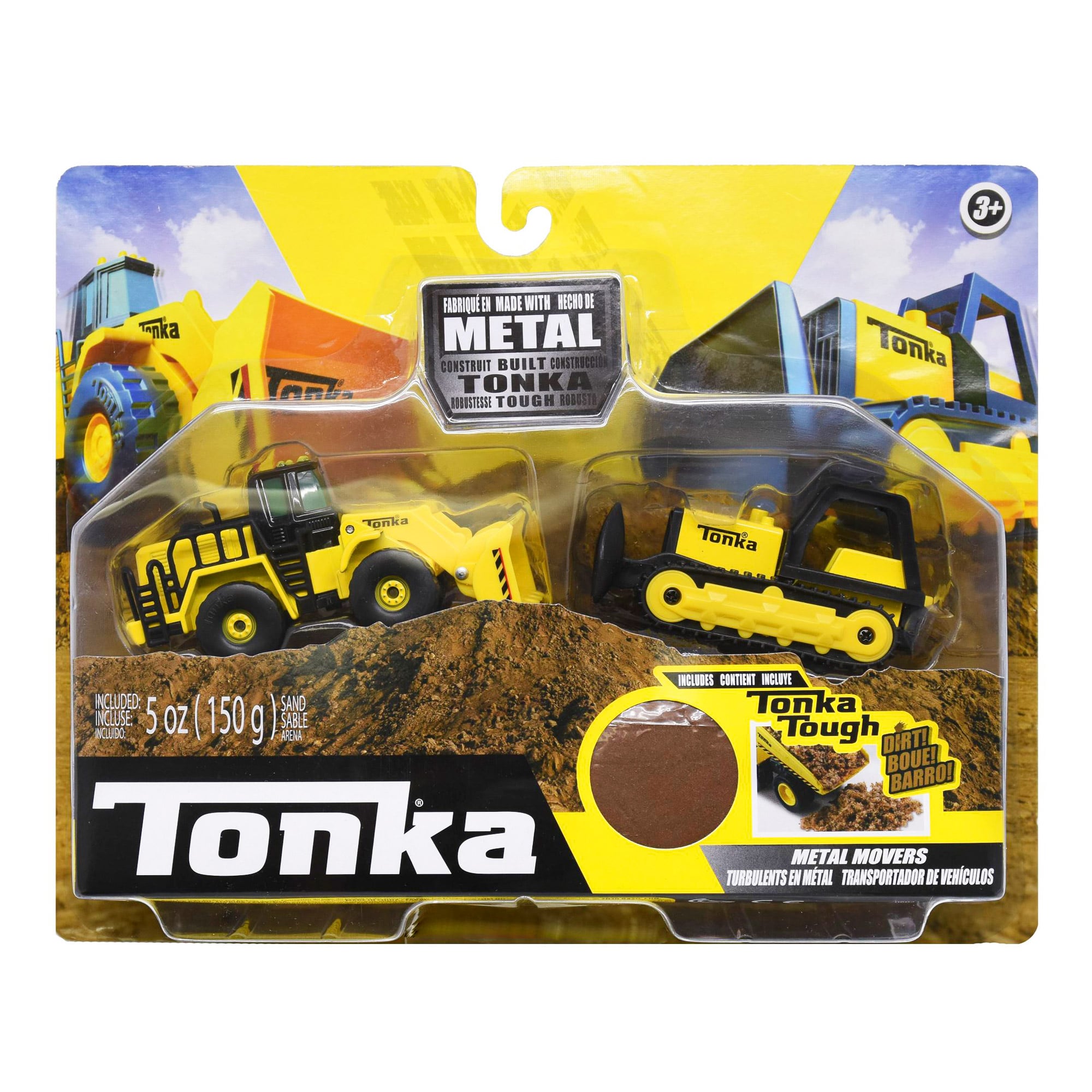 Tonka Metal Movers - Bulldozer & Front Loader    