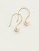 Holly Yashi Julianna Pearl Drop Earrings - White/Gold    