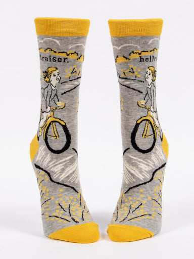 Blue Q Women's Crew Sock Hellraiser    