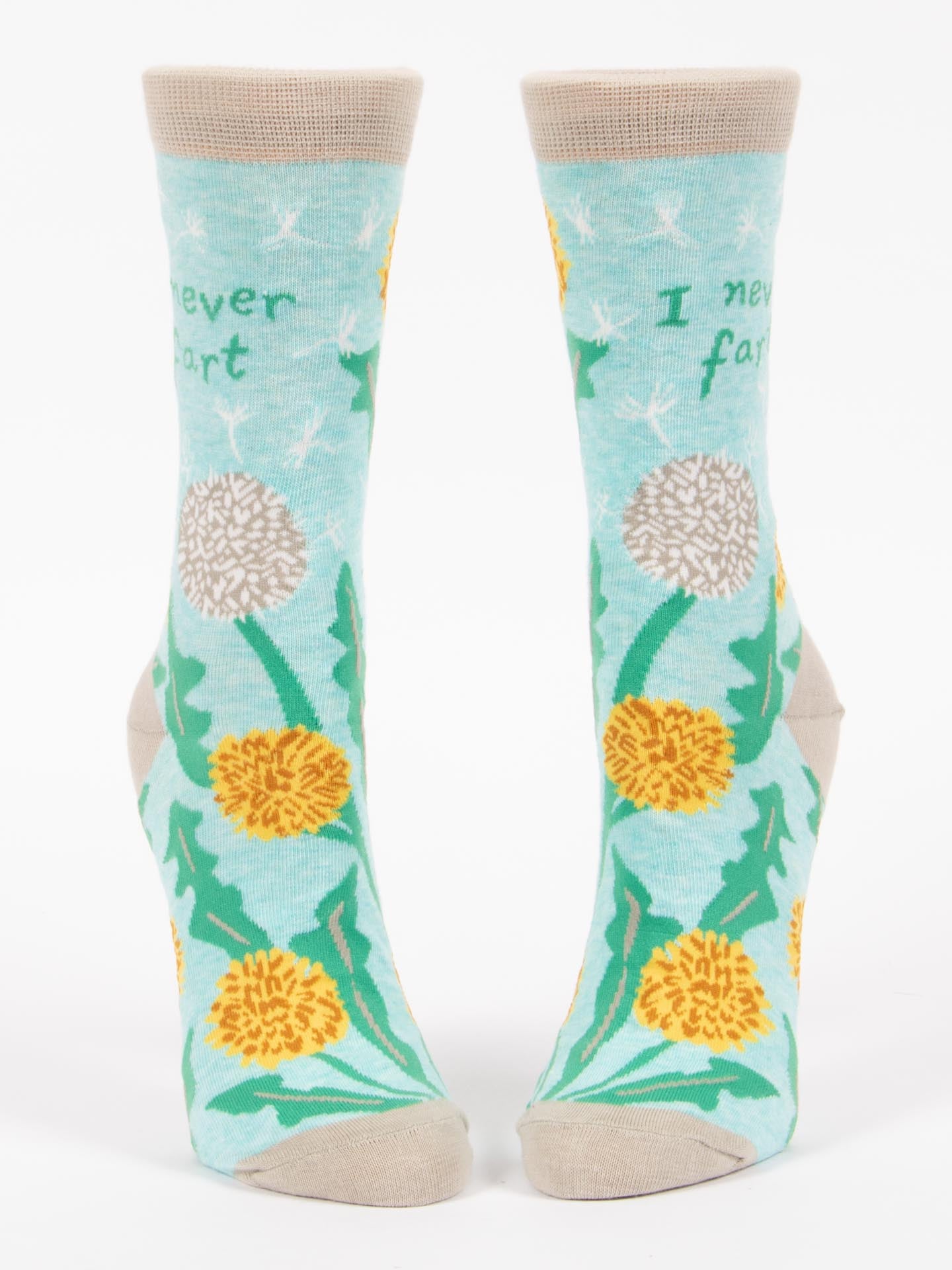 Blue Q Womens Crew Socks - I Never Fart    