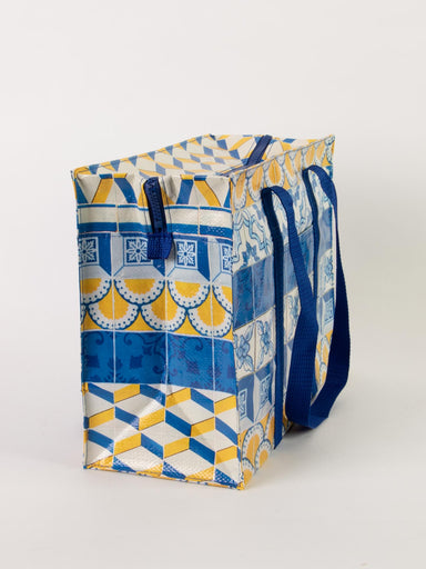 Blue Q Shoulder Tote - Painted Tiles    