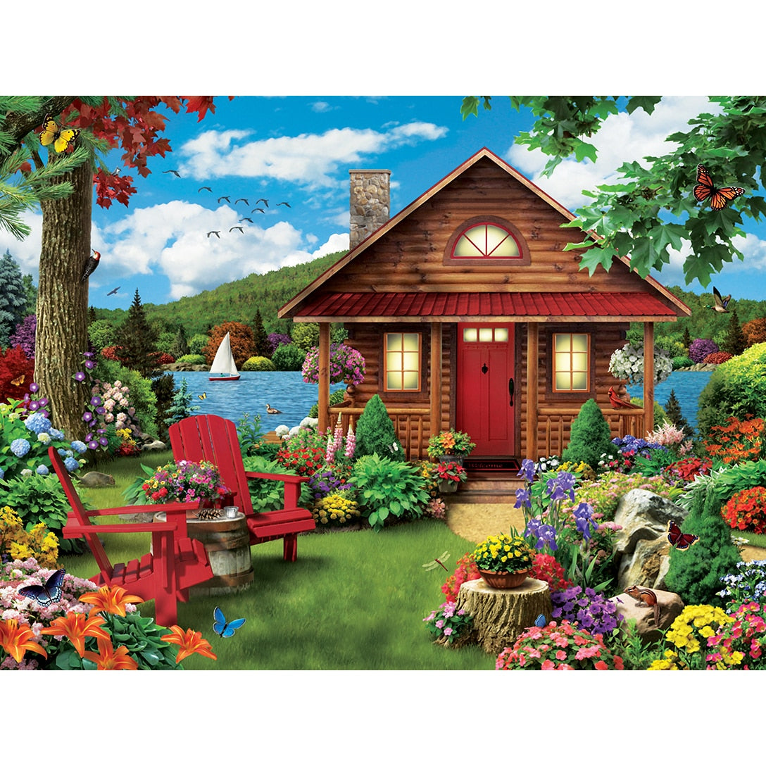 Lazy Days - Waterfront 750 Piece Puzzle    