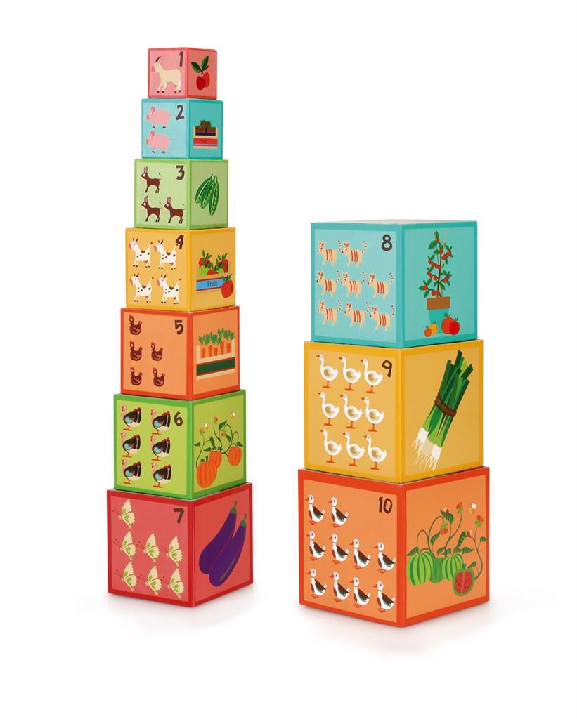 Stacking Block Tower - Farm    