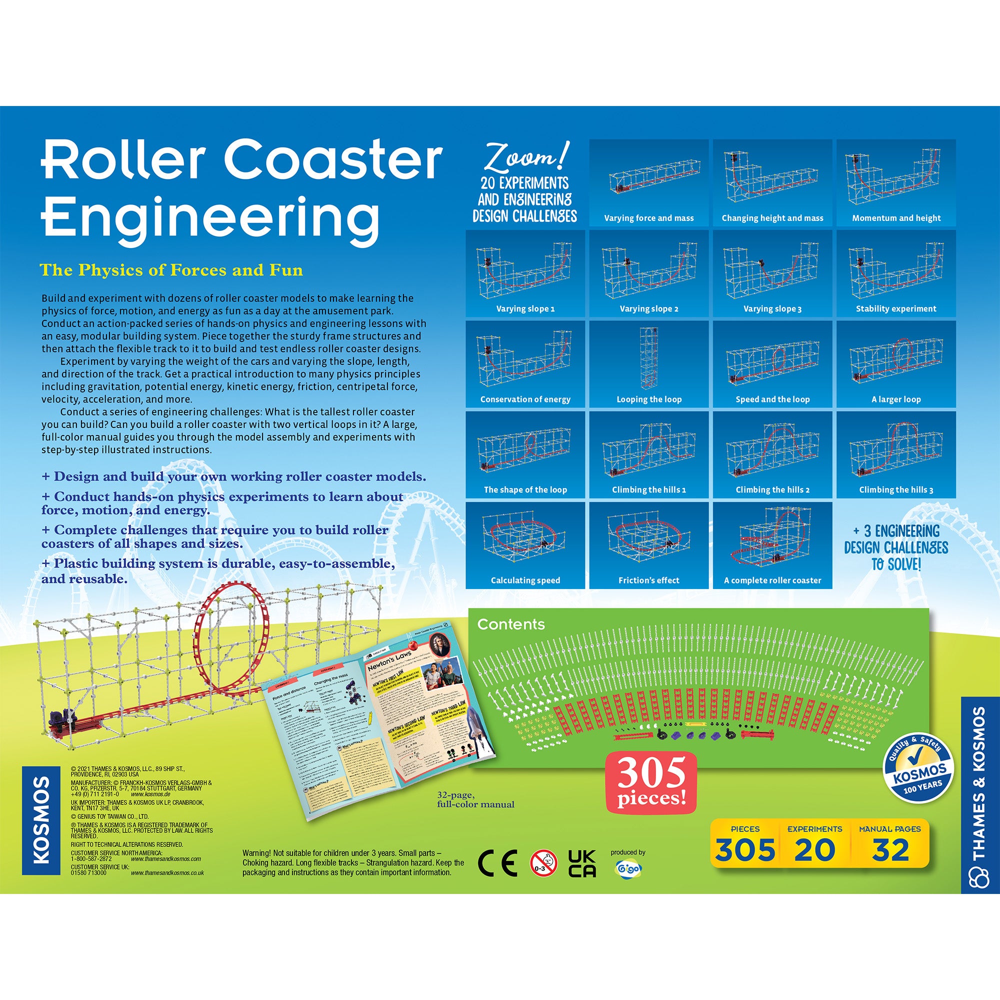 Thames & Kosmos Roller Coaster Engineering    