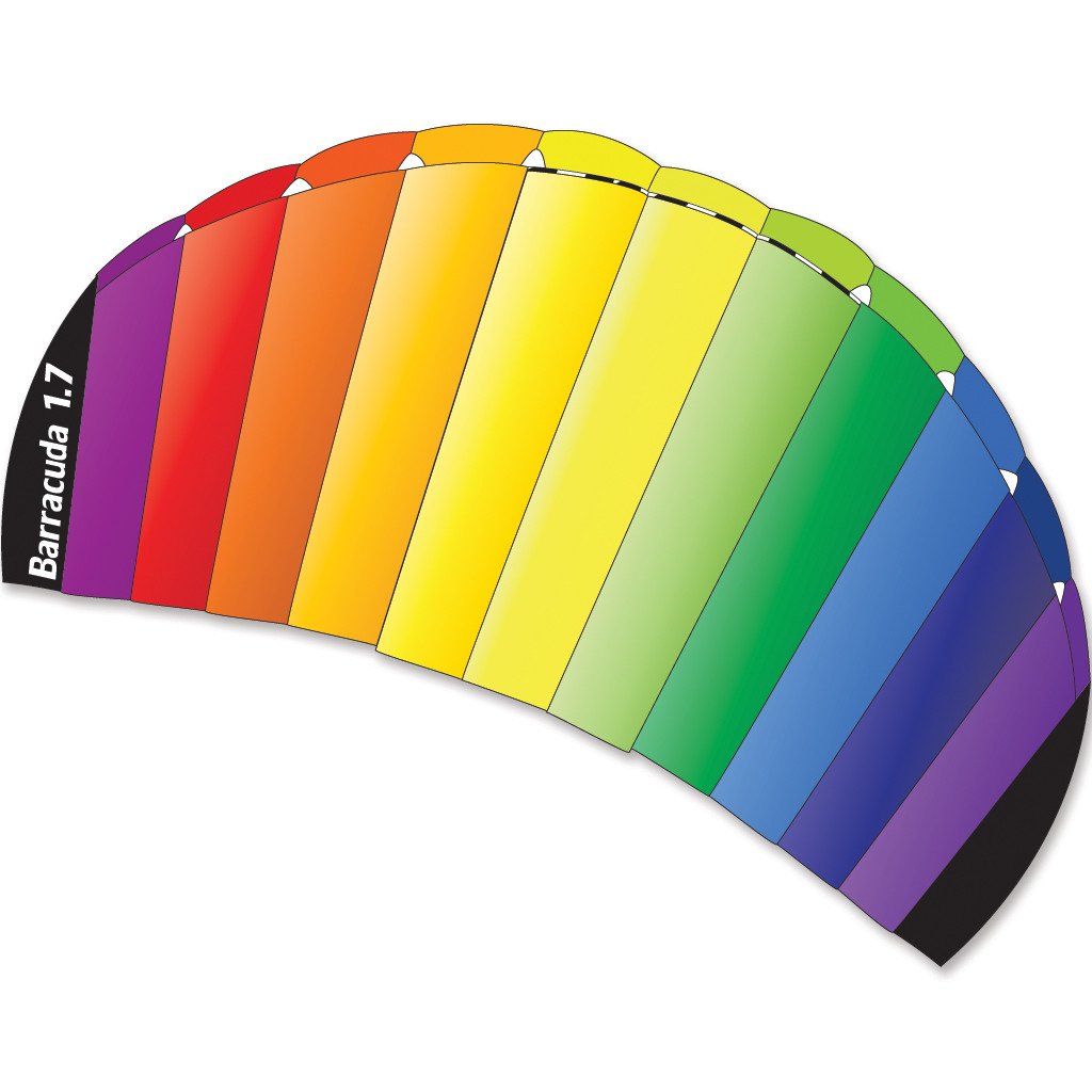 Barracuda 1.7 Power Kite - Rainbow    
