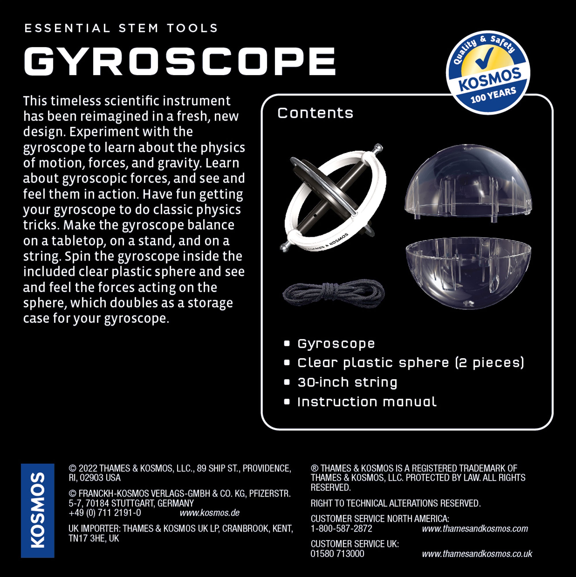 Gyroscope - The Essential, Spinning Physics Toy    