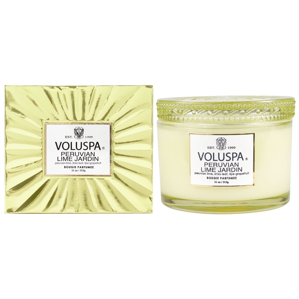Voluspa Glass Jar - Peruvian Lime Jardin    