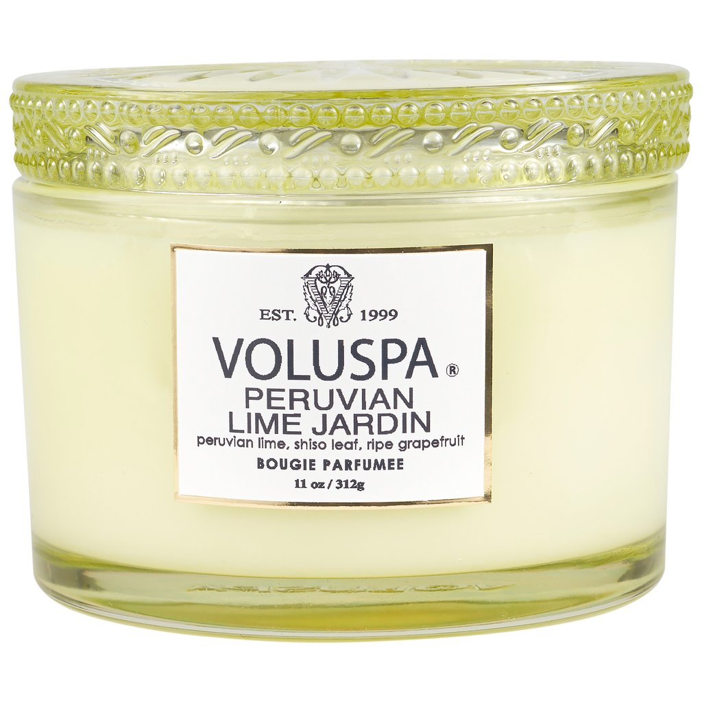 Voluspa Glass Jar - Peruvian Lime Jardin    