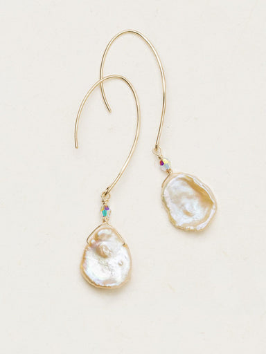 Holly Yashi Margo Open Hoop Earrings - Blush / Gold    