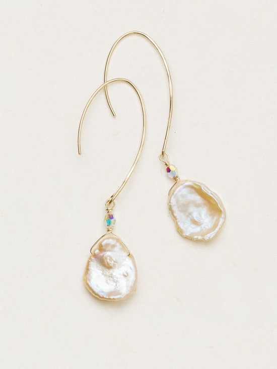 Holly Yashi Margo Open Hoop Earrings - Blush / Gold    