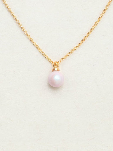 Holly Yashi Julianna Pearl Pendant Necklace - Iridescent Pink / Gold    