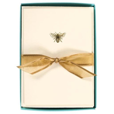 Boxed Note Cards - Gold Bee    