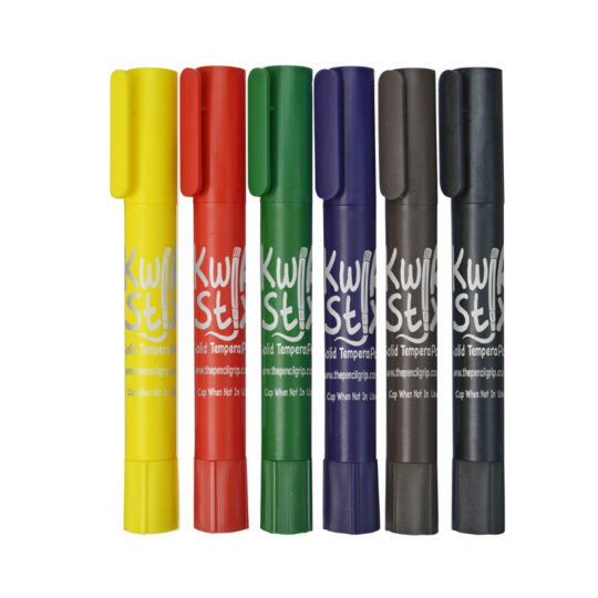 Kwik Stix Solid Tempera Paint - 6 Thin Stix    
