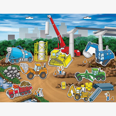 Magnetic Play Scene - Construction Site    