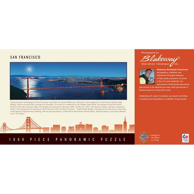 San Francisco California 1000 Piece Panoramic Puzzle    