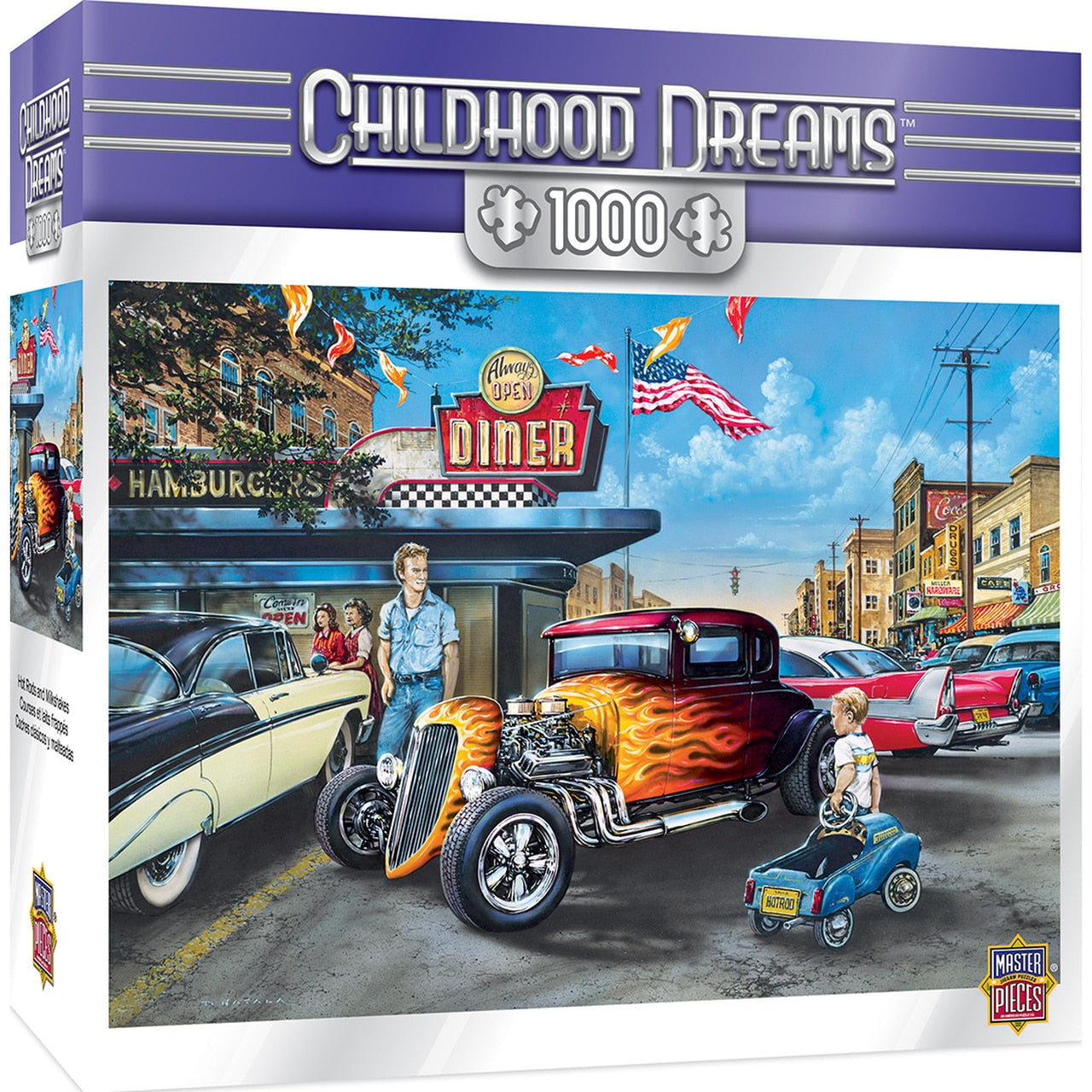 Childhood Dreams - Hot Rods and Milkshakes 1000 Piece Puzzle    