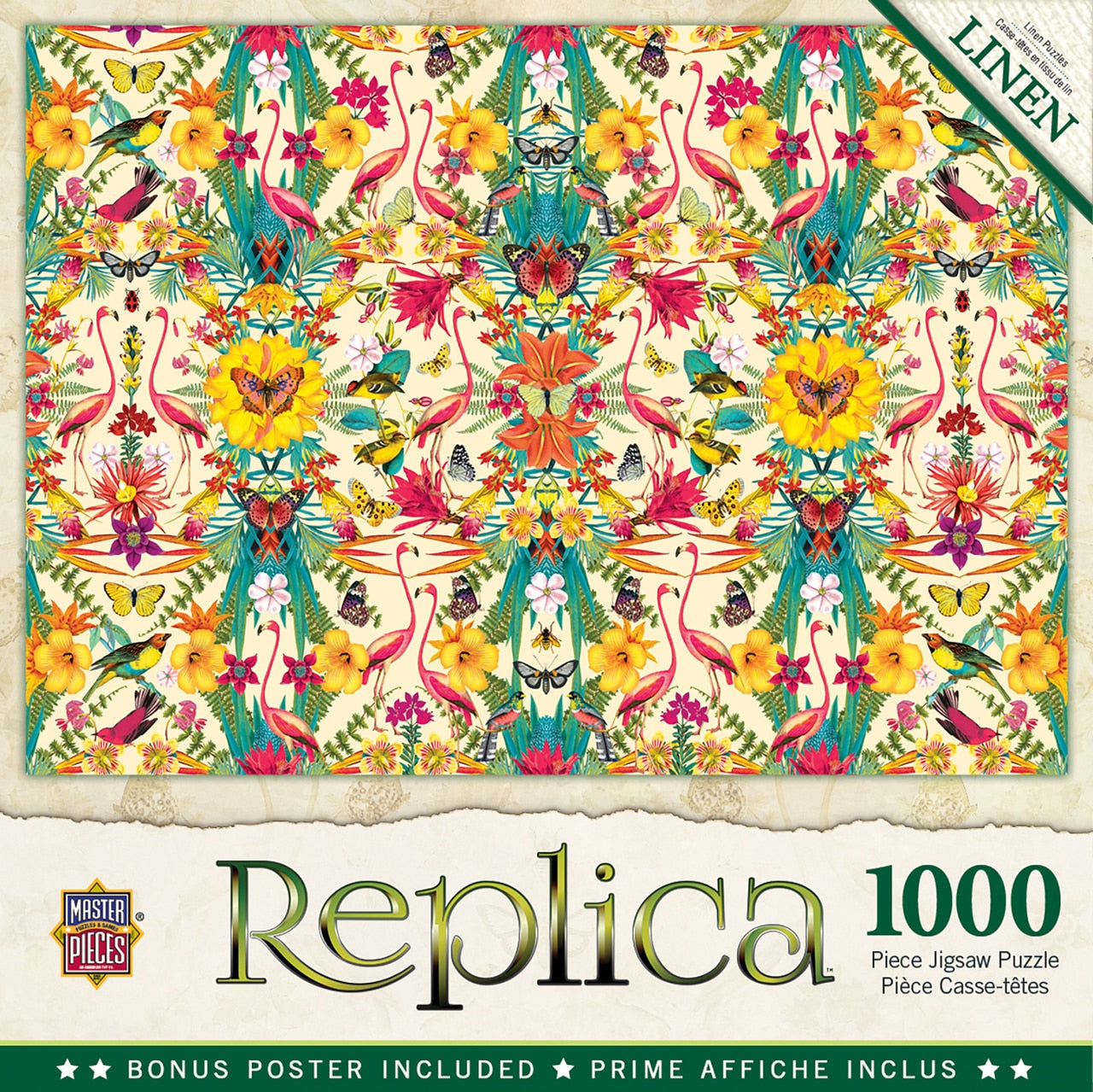 Replica Flamingos 1000 Piece Puzzle    