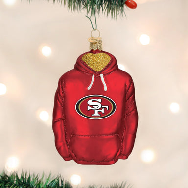 Old World Christmas - SF 49ers Hoodie Ornament    