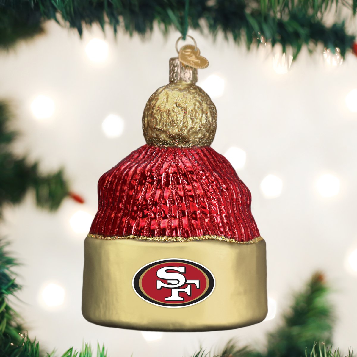 Old World Christmas - San Francisco 49ers Beanie Ornament    