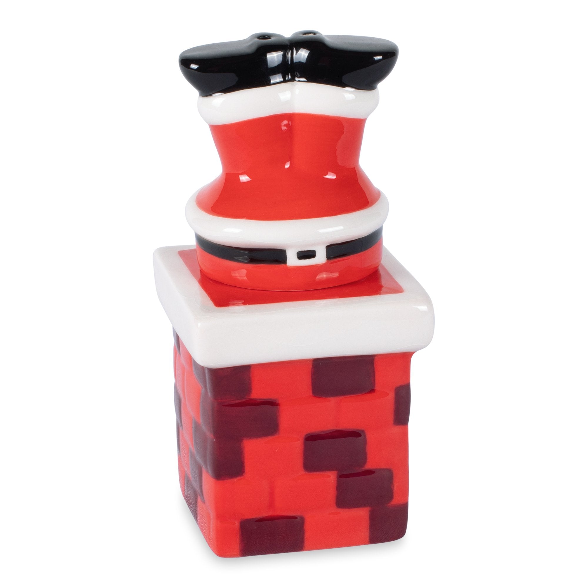 Santa And Chimney Salt and Pepper Shakers    