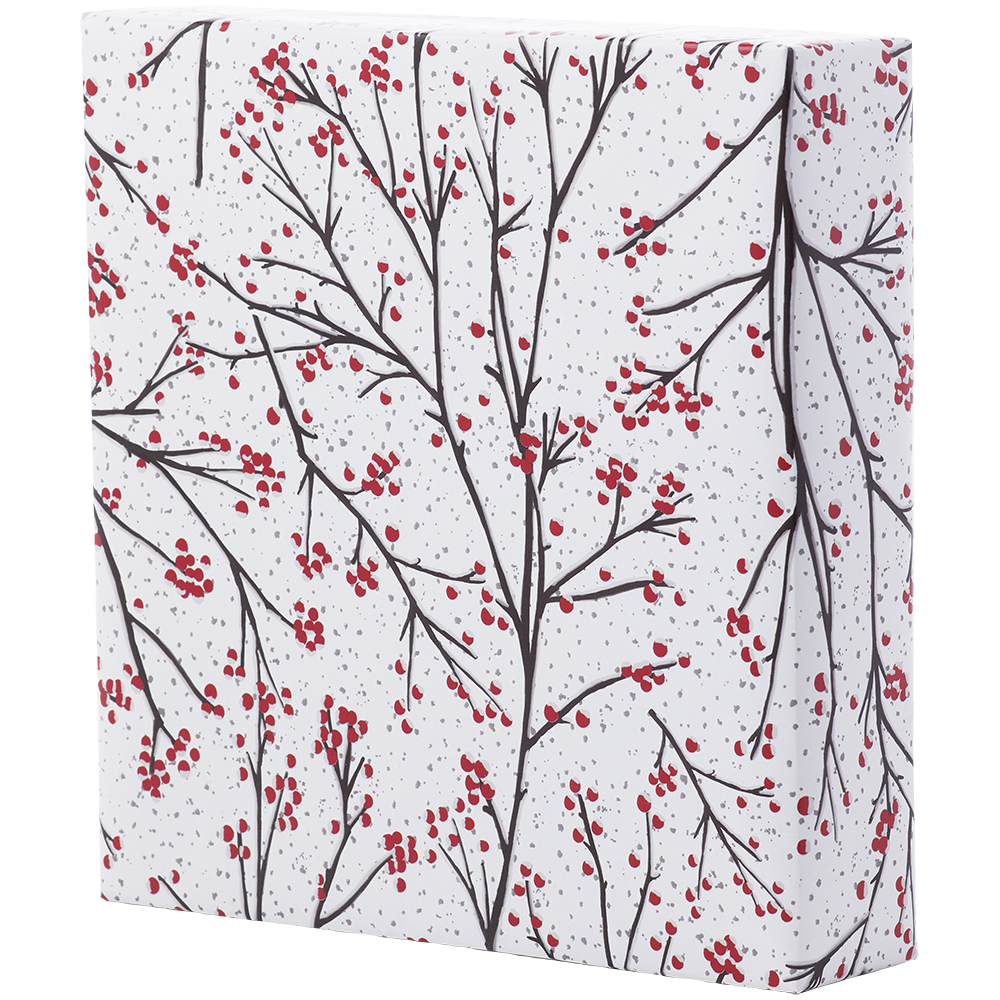 Jumbo Roll Wrapping Paper - Glittered Winter Branches    