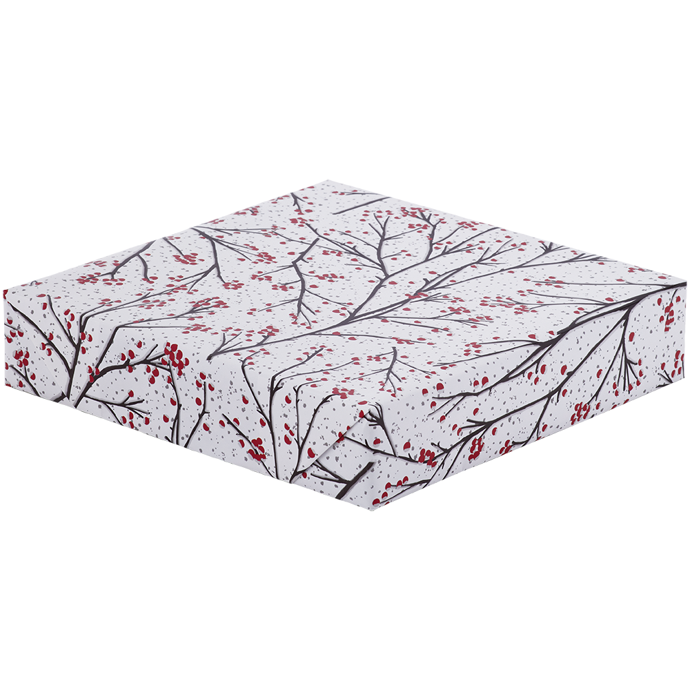 Jumbo Roll Wrapping Paper - Glittered Winter Branches    