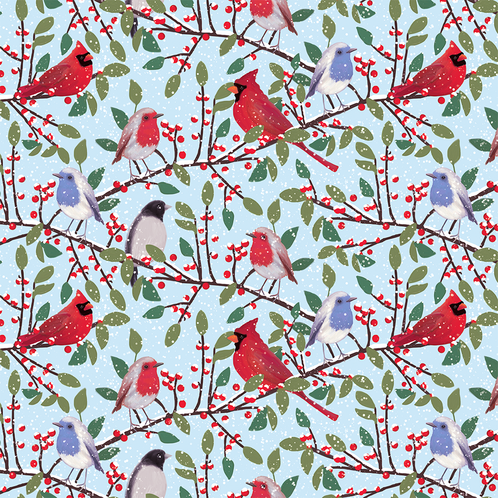 Jumbo Roll Wrapping Paper - Avifauna    
