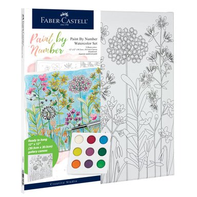 Paint By Number Watercolor Set - Farmhouse Floral    