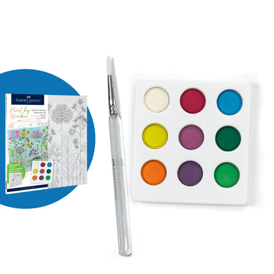 Paint By Number Watercolor Set - Farmhouse Floral    