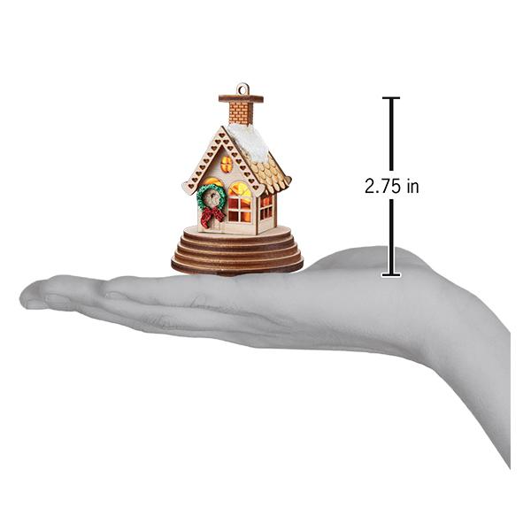 Ginger Cottages - Illuminated Elf Cottage Ornament    