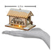 Ginger Cottages - One Horse Open Sleigh Covered Bridge Ornament    