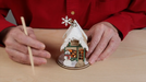 Ginger Cottages - Santa's Snowflake Factory Ornament    