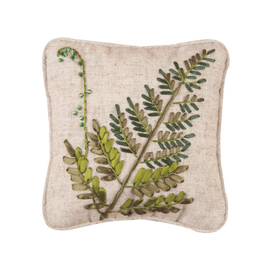 Ribbon Fern - 8"x8" Pillow    