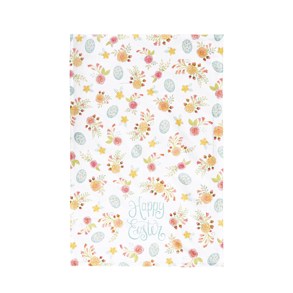 Happy Easter Printed Flour Sack Kitchen Towel    