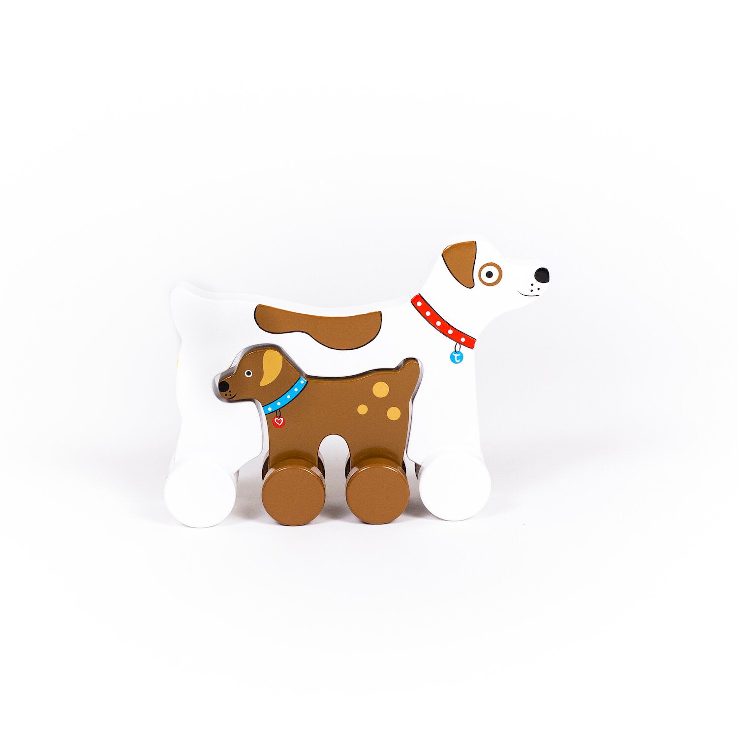 Dog Big and Little Push Toy    