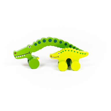 Alligator Big and Little Push Toy    