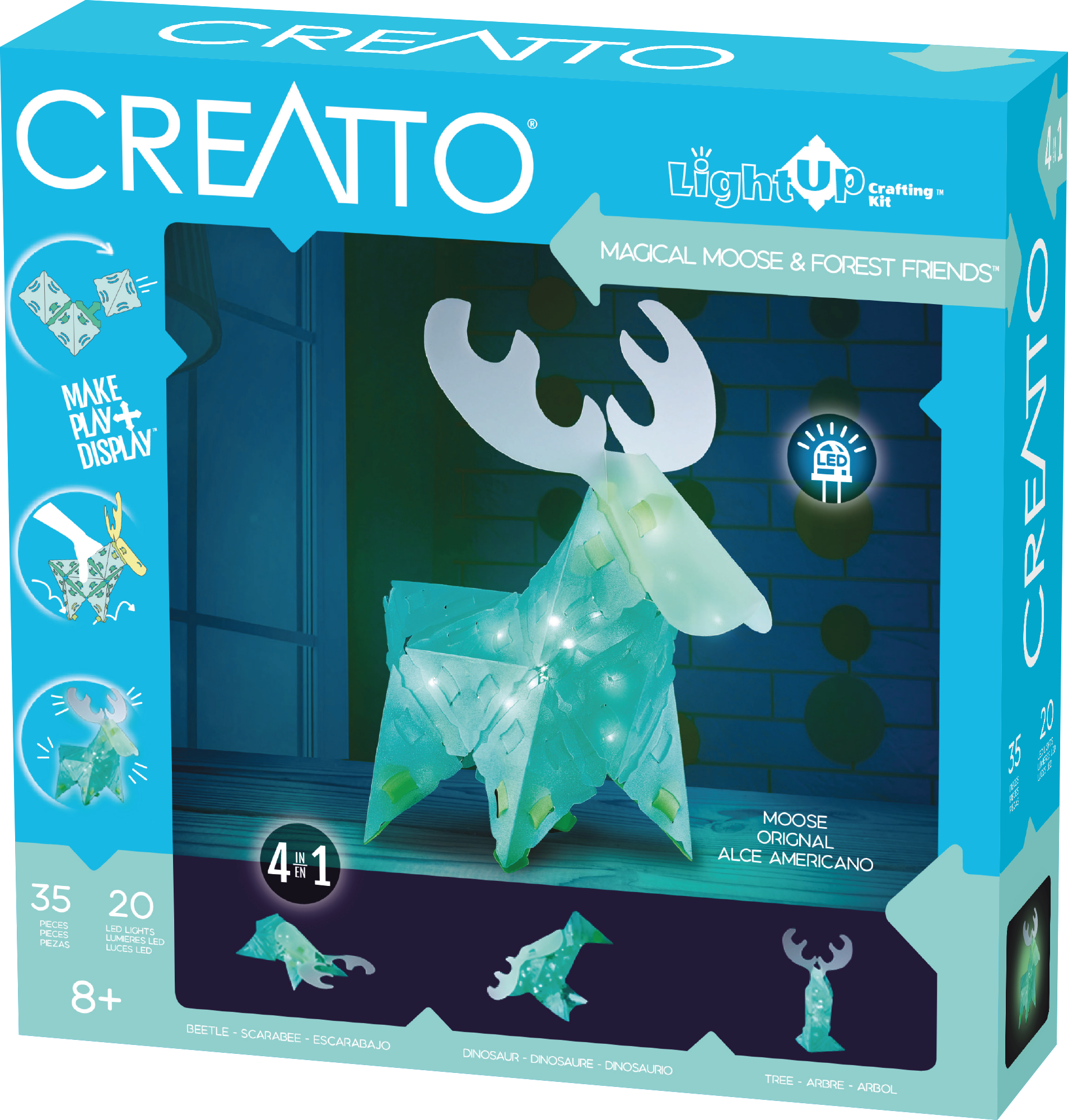 Creatto Moose - LED Light Up Crafting Kit    